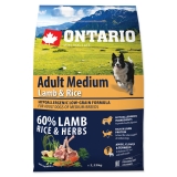 Ontario Dog Adult Medium Lamb & Rice - 2,25